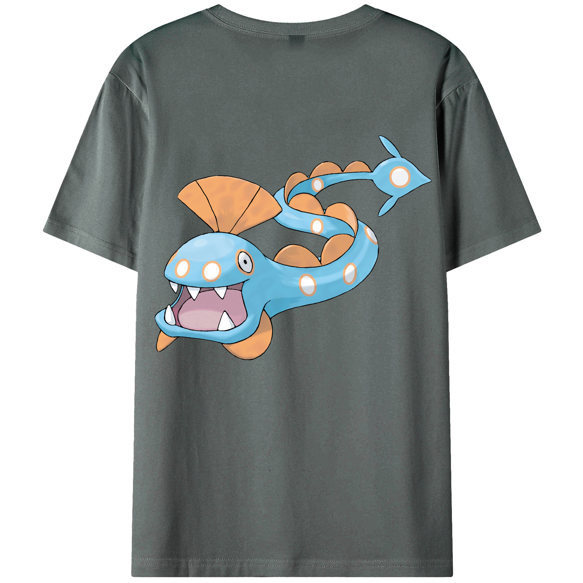 （画像用） ポケットモンスター Pokémon 綿100％ メンズ半袖Tシャツ（バックプリント） 通気性